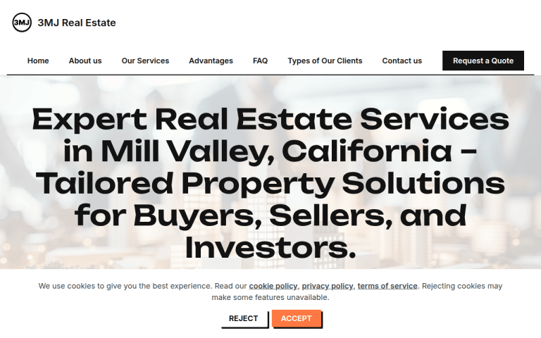 3mjrealestatellc.com Erfahrungen & Bewertungen Webseite Screenshot
