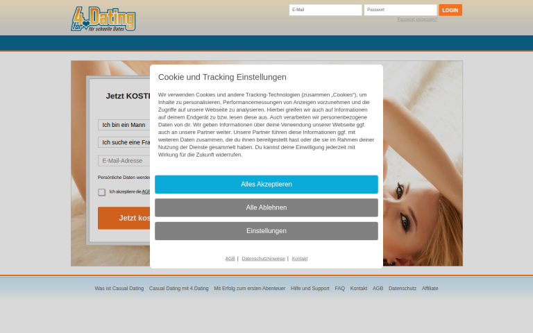 4.dating Erfahrungen & Bewertungen Webseite Screenshot