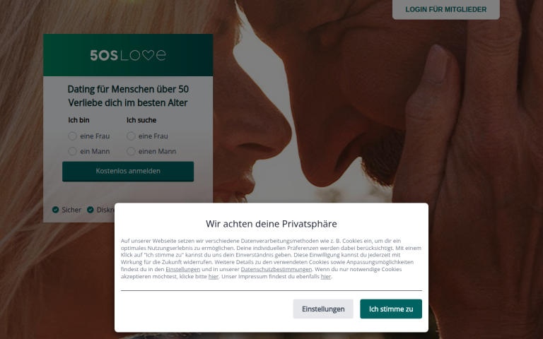 50slove.at Erfahrungen & Bewertungen Webseite Screenshot