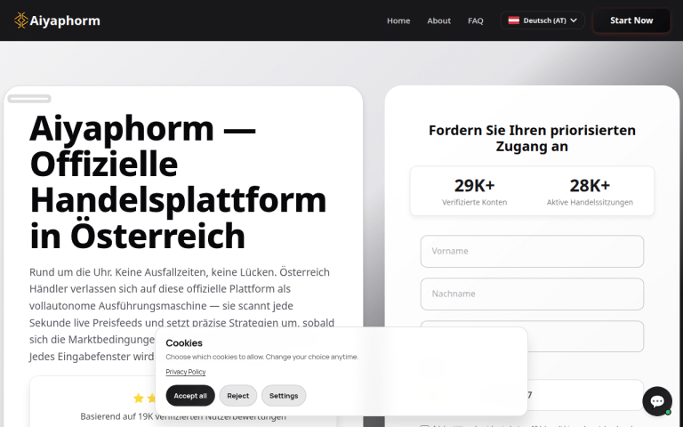 aiyaphorm.at Erfahrungen & Bewertungen Webseite Screenshot
