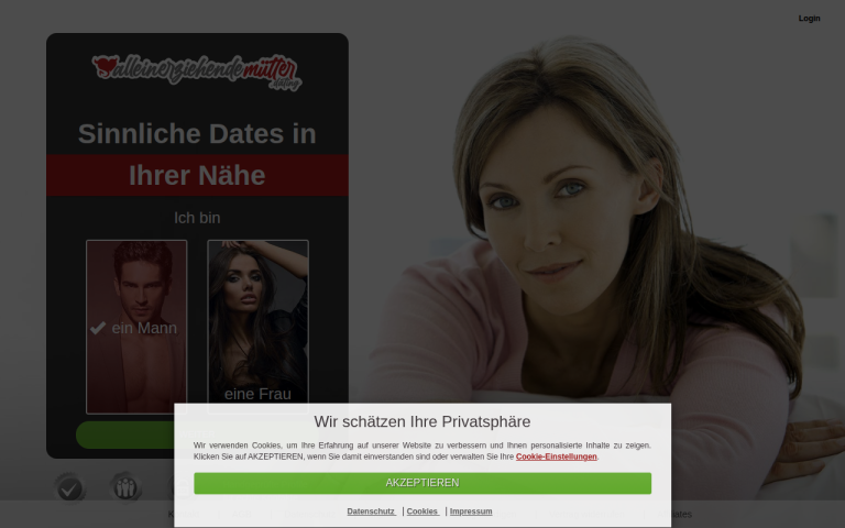alleinerziehendemutter.dating Erfahrungen & Bewertungen Webseite Screenshot