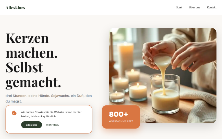 allesklars.de Erfahrungen & Bewertungen Webseite Screenshot