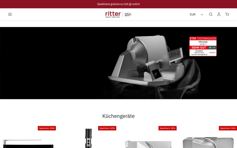 allesschneider.shop Erfahrungen & Bewertungen Webseite Screenshot