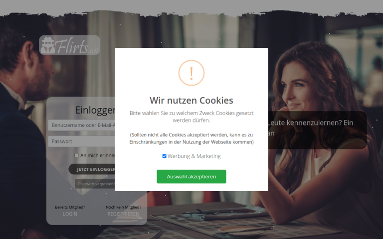 anonyme-flirts.net Erfahrungen & Bewertungen Webseite Screenshot