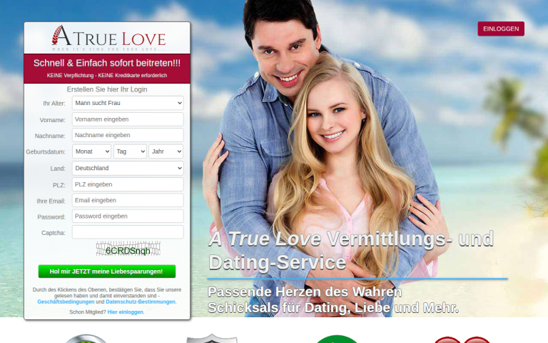 atruelove.de Erfahrungen & Bewertungen Webseite Screenshot