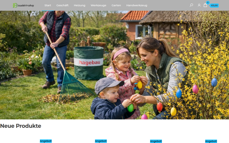 bauelektroshop.com Erfahrungen & Bewertungen Webseite Screenshot