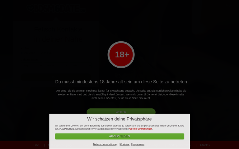 bdsm6date.de Erfahrungen & Bewertungen Webseite Screenshot