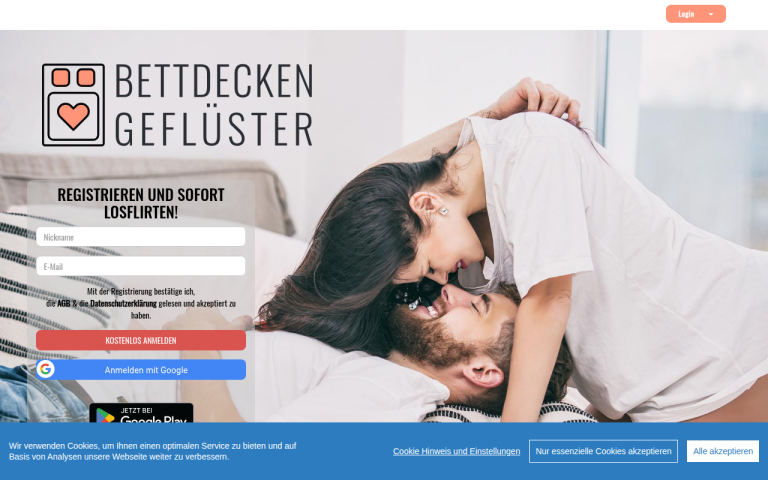 bettdeckengefluester.de Erfahrungen & Bewertungen Webseite Screenshot