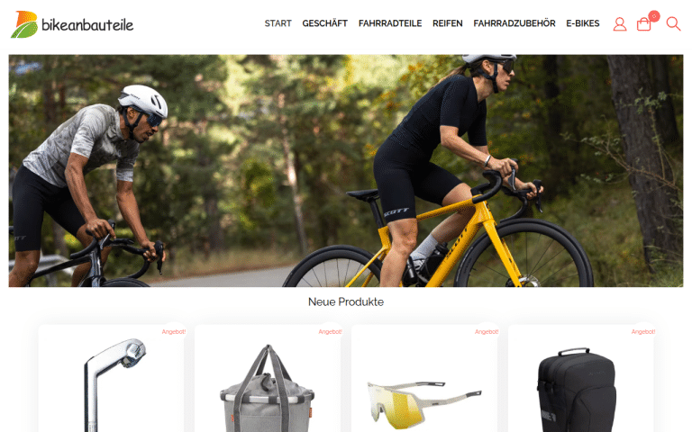 bikeanbauteile.com Erfahrungen & Bewertungen Webseite Screenshot