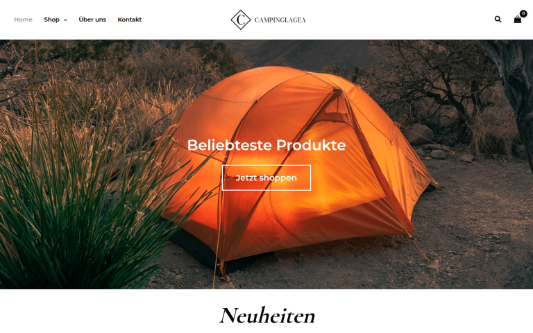 campinglagea.com Erfahrungen & Bewertungen Webseite Screenshot