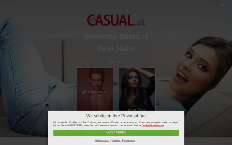 casual.at Erfahrungen & Bewertungen Webseite Screenshot