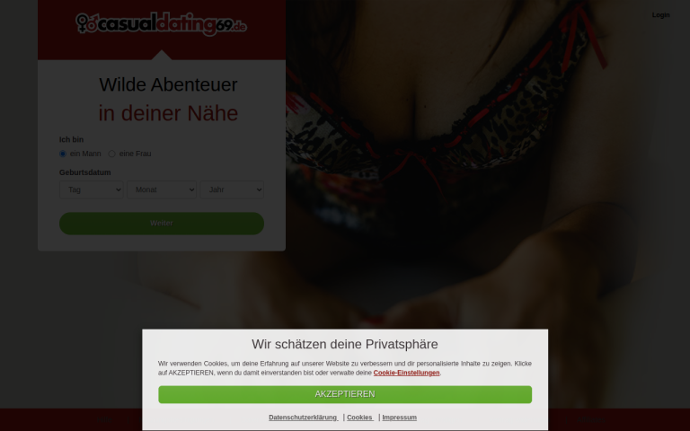casualdating69.de Erfahrungen & Bewertungen Webseite Screenshot