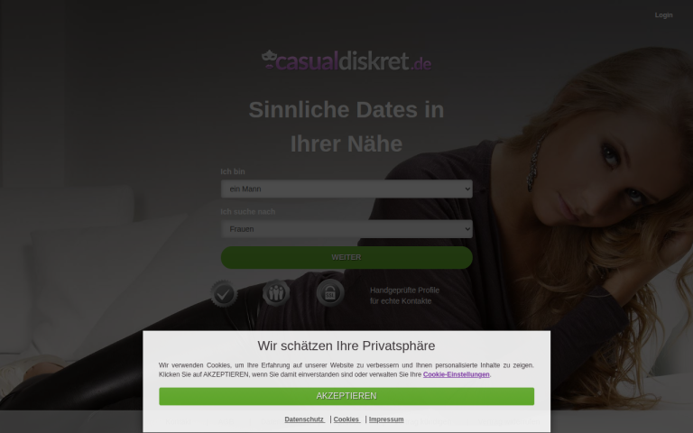 casualdiskret.de Erfahrungen & Bewertungen Webseite Screenshot
