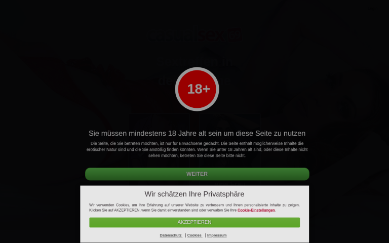 casualsex69.com Erfahrungen & Bewertungen Webseite Screenshot