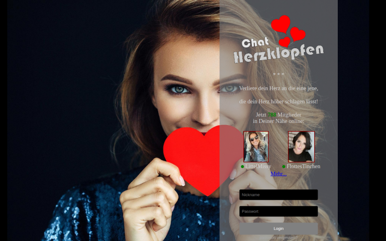 chat-herzklopfen.de Erfahrungen & Bewertungen Webseite Screenshot