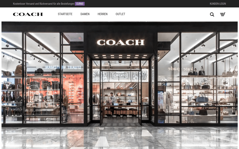 coachtaschen.co.at Erfahrungen & Bewertungen Webseite Screenshot