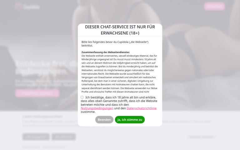 cupidola.com Erfahrungen & Bewertungen Webseite Screenshot