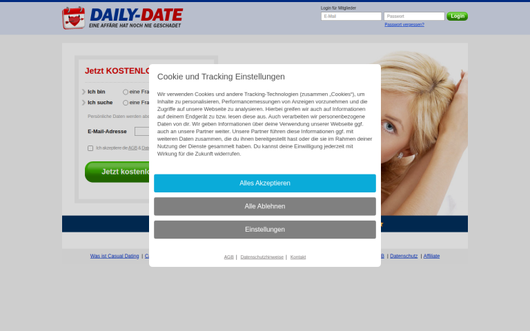 daily-date.de Erfahrungen & Bewertungen Webseite Screenshot
