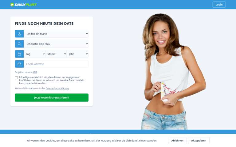 dailyflirt.de Erfahrungen & Bewertungen Webseite Screenshot