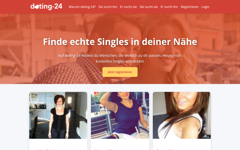 dating-24.ch Erfahrungen & Bewertungen Webseite Screenshot