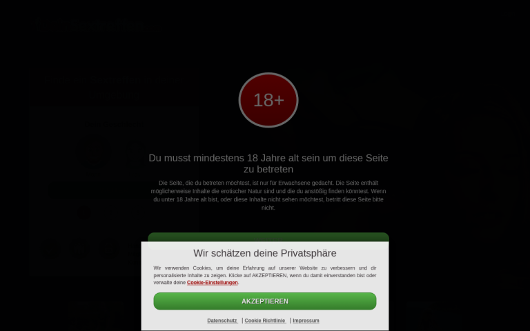 deinsextreffen.com Erfahrungen & Bewertungen Webseite Screenshot
