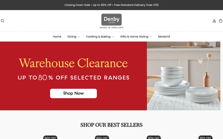 denbypotteryuk.com Erfahrungen & Bewertungen Webseite Screenshot