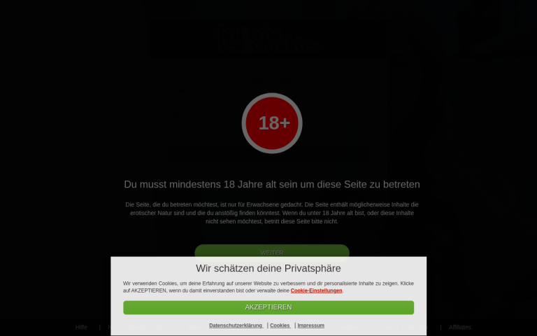 deutschesexkontakte.de Erfahrungen & Bewertungen Webseite Screenshot