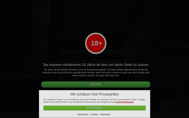 dominadates.at Erfahrungen & Bewertungen Webseite Screenshot