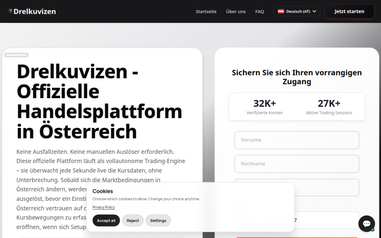 drelkuvizen.at Erfahrungen & Bewertungen Webseite Screenshot