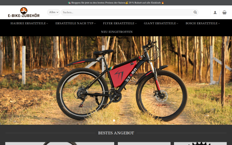ebikeszubehor.com Erfahrungen & Bewertungen Webseite Screenshot