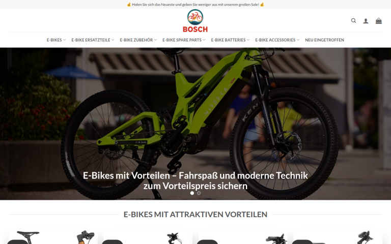 ebiketeilewelt.com Erfahrungen & Bewertungen Webseite Screenshot