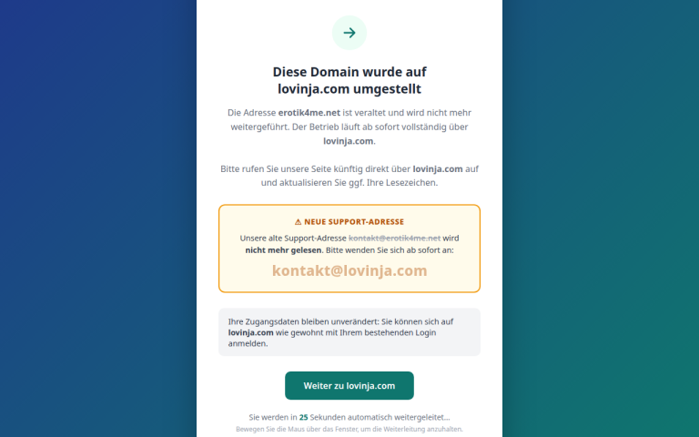 erotik4me.net Erfahrungen & Bewertungen Webseite Screenshot