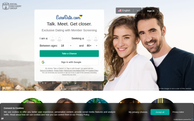eurodate.com Erfahrungen & Bewertungen Webseite Screenshot