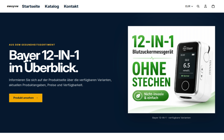 ewuyvw.shop Erfahrungen & Bewertungen Webseite Screenshot