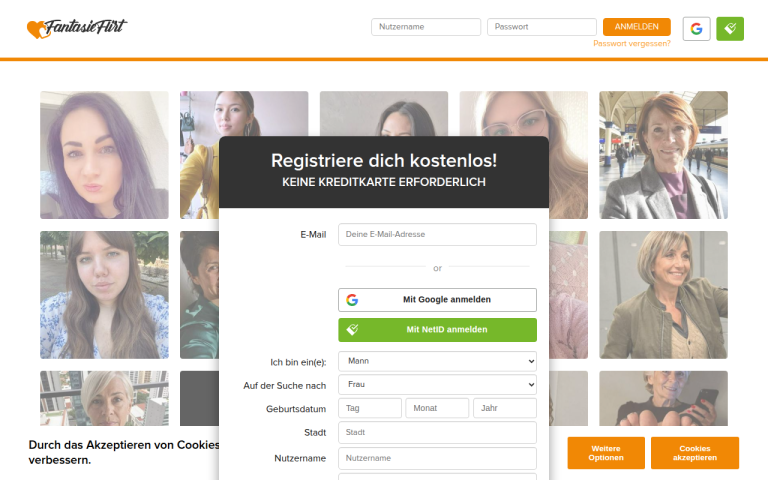fantasieflirt.com Erfahrungen & Bewertungen Webseite Screenshot