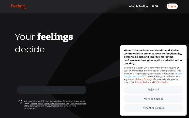 feeling.me Erfahrungen & Bewertungen Webseite Screenshot