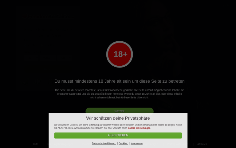 femdomkontakte.com Erfahrungen & Bewertungen Webseite Screenshot
