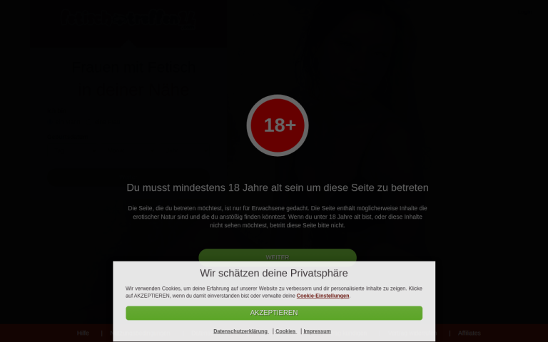 fetisch-treffen24.com Erfahrungen & Bewertungen Webseite Screenshot