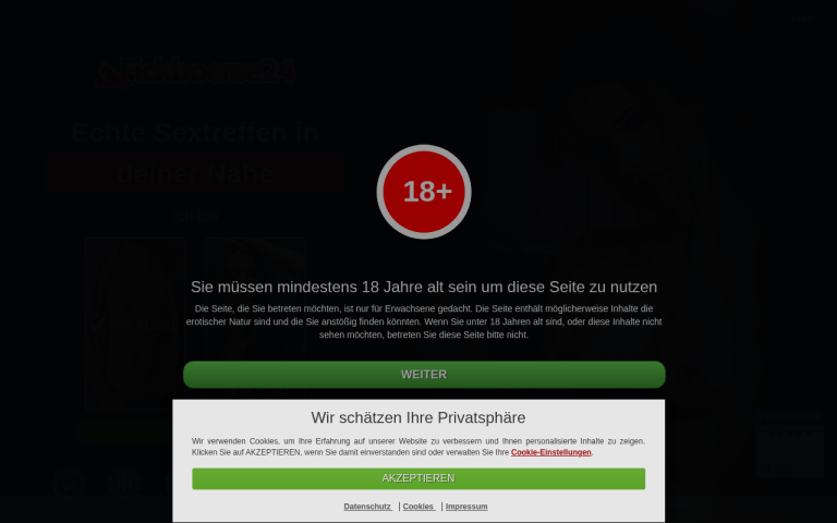 fickboerse24.com Erfahrungen & Bewertungen Webseite Screenshot