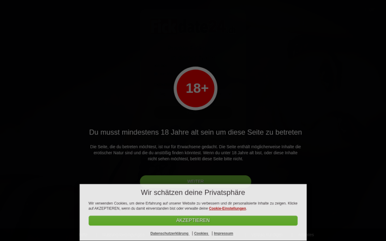fickdate24.ch Erfahrungen & Bewertungen Webseite Screenshot
