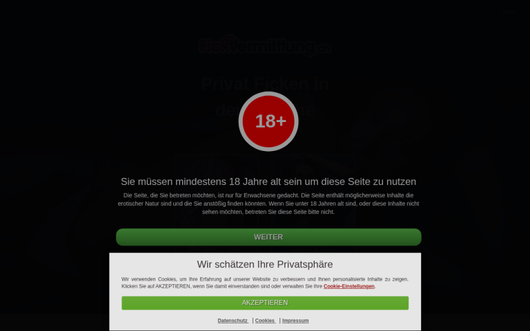 fickvermittlung.ch Erfahrungen & Bewertungen Webseite Screenshot