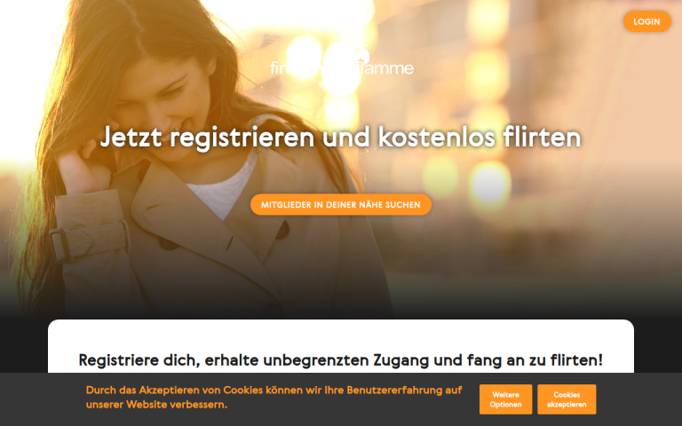 findemeineflamme.com Erfahrungen & Bewertungen Webseite Screenshot
