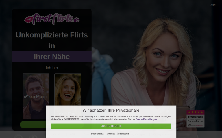 firstflirts.de Erfahrungen & Bewertungen Webseite Screenshot