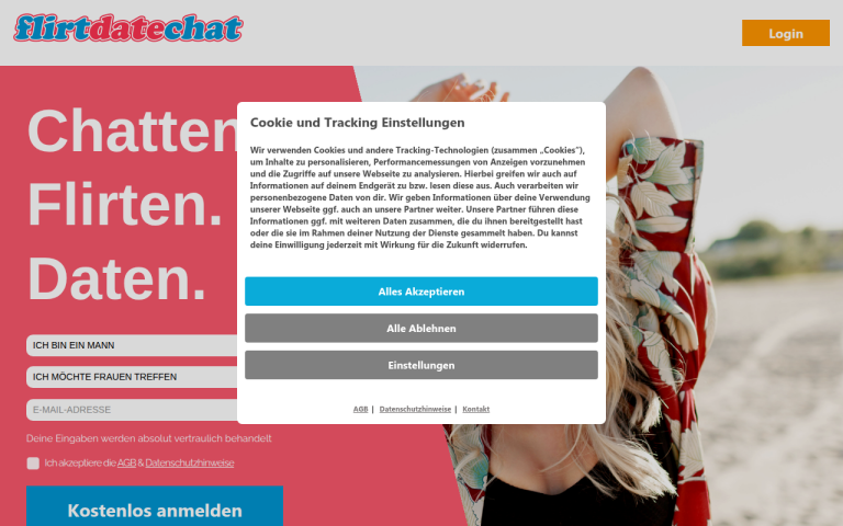 flirtdatechat.com Erfahrungen & Bewertungen Webseite Screenshot