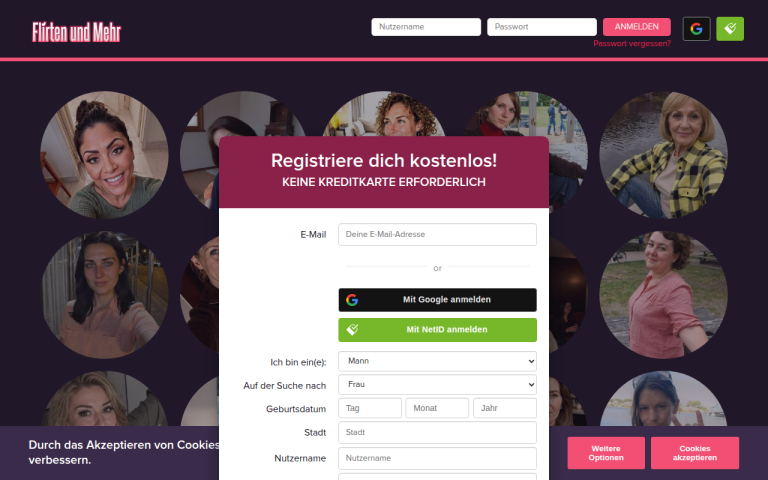 flirtenundmehr.com Erfahrungen & Bewertungen Webseite Screenshot