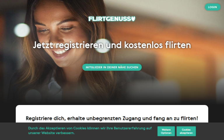 flirtgenuss.com Erfahrungen & Bewertungen Webseite Screenshot