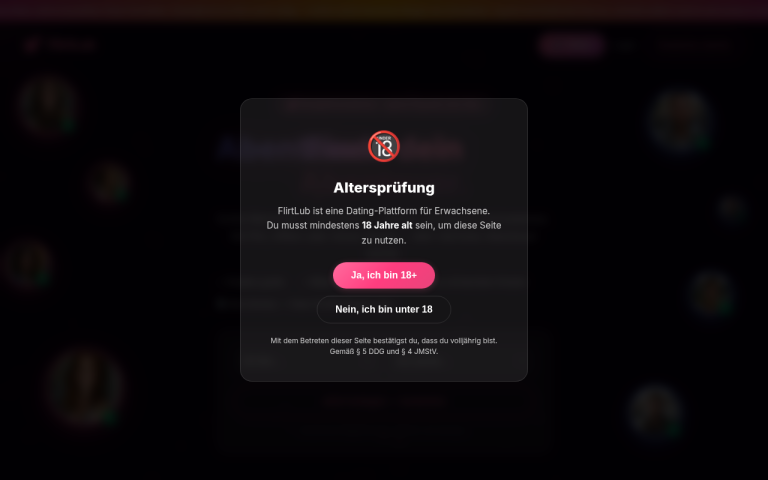 flirtlub.de Erfahrungen & Bewertungen Webseite Screenshot