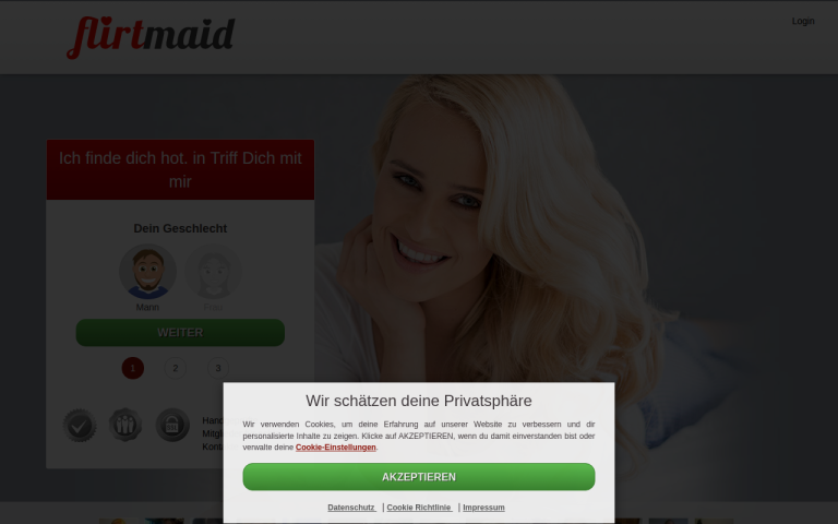 flirtmaid.com Erfahrungen & Bewertungen Webseite Screenshot