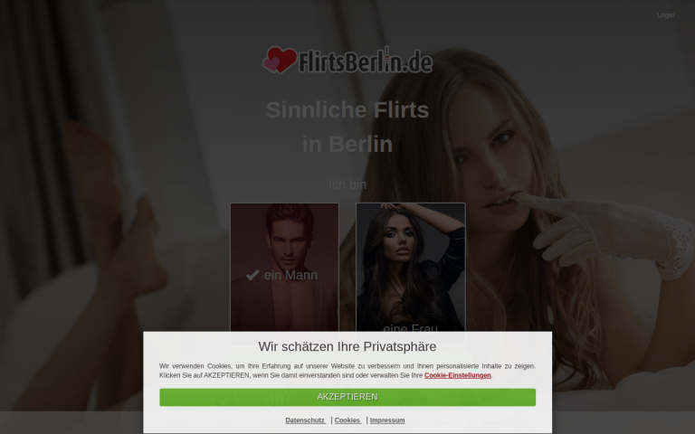 flirtsberlin.de Erfahrungen & Bewertungen Webseite Screenshot