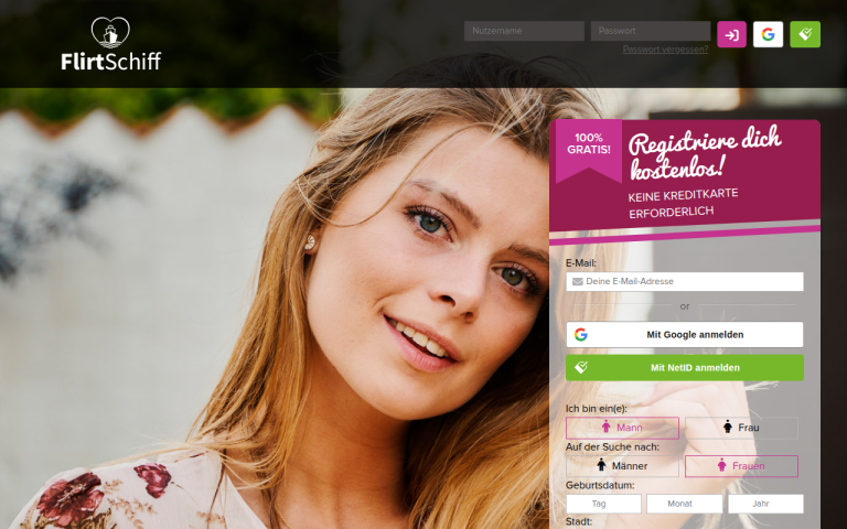 flirtschiff.com Erfahrungen & Bewertungen Webseite Screenshot
